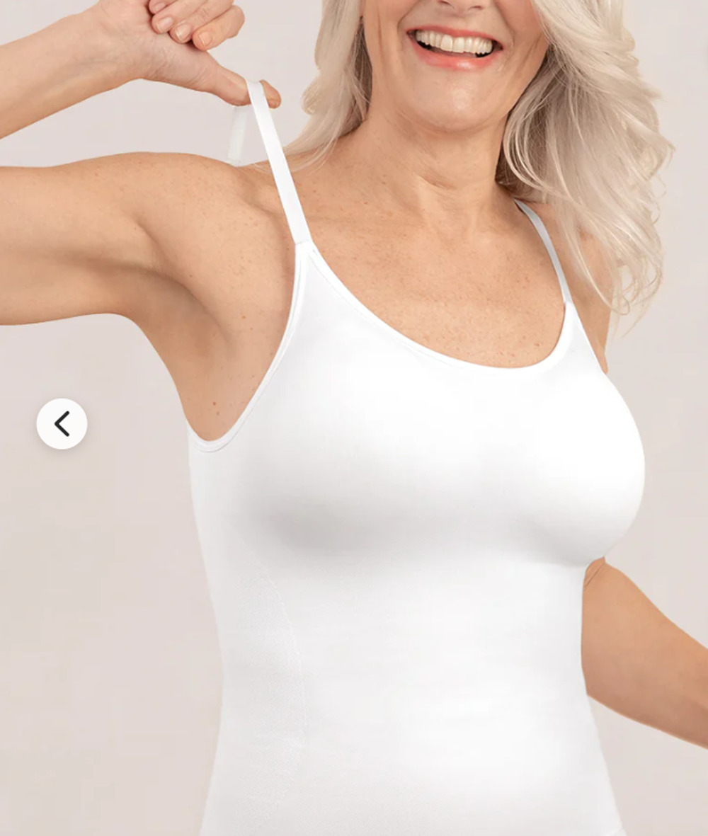 Women’s Shapermint Essentials All Day Every Day Scoop Neck Cami White Small